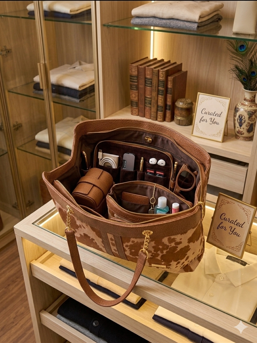 Western Style Cow Texture Shoulder Bag