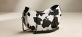 Cow Print Half Moon Shoulder Bag